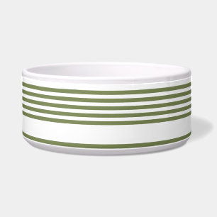 Olive green and white five stripes pattern