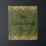 Olive Green Backdrop Birthday Party Photo Booth Tapestry<br><div class="desc">custom back drop for him,  personalised twinkle 15th 18th 20th,  glitter anniversary sweet 16 16th,  personalised 30th 21st 25th 35th,  bridal shower hen do her,  boy son man husband daughter,  girl wife prop bachelorette sparkle,  quinceanera 40th 50th 60th 70th,  bride sparkly vow renewal graduation,  college military drab gold black</div>