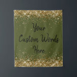 Olive Green Backdrop Birthday Party Photo Booth Tapestry<br><div class="desc">custom back drop for him,  personalised twinkle 15th 18th 20th,  glitter anniversary sweet 16 16th,  personalised 30th 21st 25th 35th,  bridal shower hen do her,  boy son man husband daughter,  girl wife prop bachelorette sparkle,  quinceanera 40th 50th 60th 70th,  bride sparkly vow renewal graduation,  college military drab gold black</div>