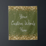 Olive Green Backdrop Birthday Party Photo Booth Tapestry<br><div class="desc">custom back drop for him,  personalised twinkle 15th 18th 20th,  glitter anniversary sweet 16 16th,  personalised 30th 21st 25th 35th,  bridal shower hen do her,  boy son man husband daughter,  girl wife prop bachelorette sparkle,  quinceanera 40th 50th 60th 70th,  bride sparkly vow renewal graduation,  college military drab gold silver</div>