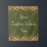 Olive Green Backdrop Birthday Party Photo Booth Tapestry<br><div class="desc">custom back drop for him,  personalised twinkle 15th 18th 20th,  glitter anniversary sweet 16 16th,  personalised 30th 21st 25th 35th,  bridal shower hen do her,  boy son man husband daughter,  girl wife prop bachelorette sparkle,  quinceanera 40th 50th 60th 70th,  bride sparkly vow renewal graduation,  college military drab gold silver</div>