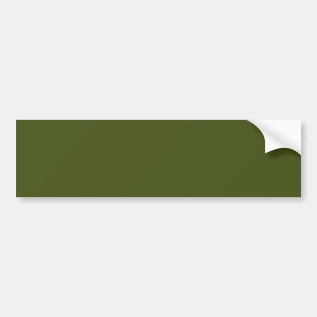 Olive Green Background Decor to Customise Bumper Sticker (Front)