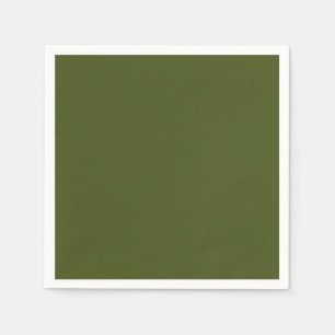 Olive Green Background Decor to Customise Napkin