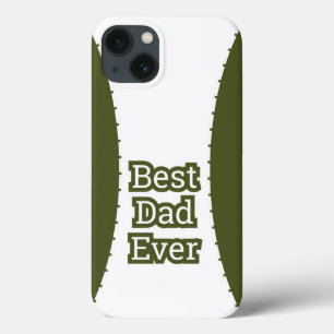 Olive Green Best Dad Ever iPhone Case