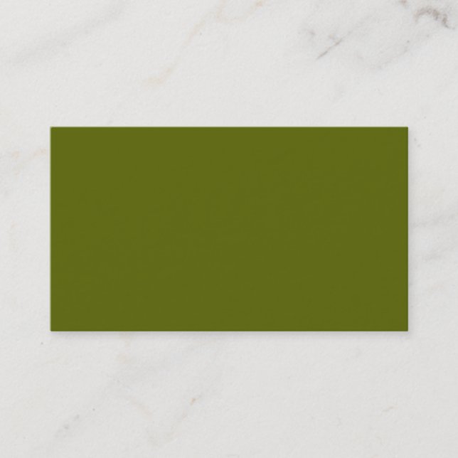 Olive Green Business Card (Front)