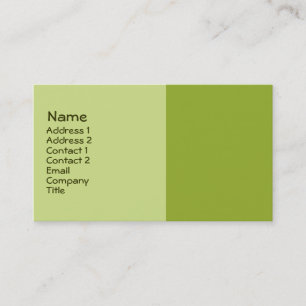olive green business card