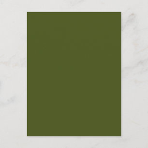 Olive Green Colour Decor Customise This Postcard
