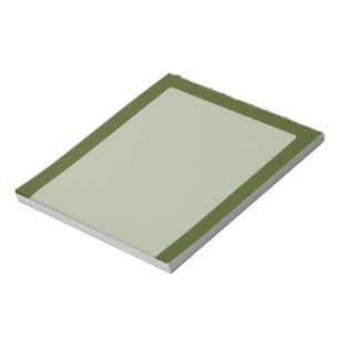 Olive Green Decor Easily Customise This Notepad