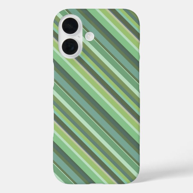 Olive green diagonal stripes Case-Mate iPhone case (Back)