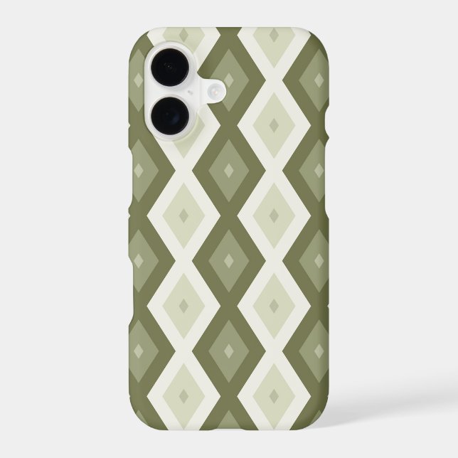 Olive green diamond pattern (Back)