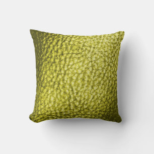 Olive Green Faux Leather New Cushion