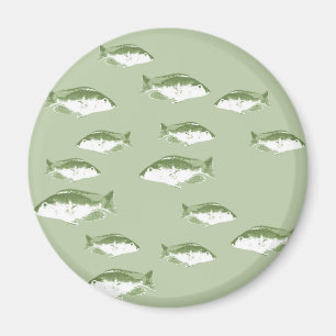Olive green fish magnet