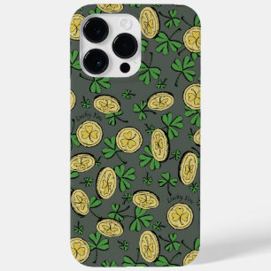 Olive Green Gold St Patricks Shamrock Lucky You  Case-Mate iPhone 14 Pro Max Case