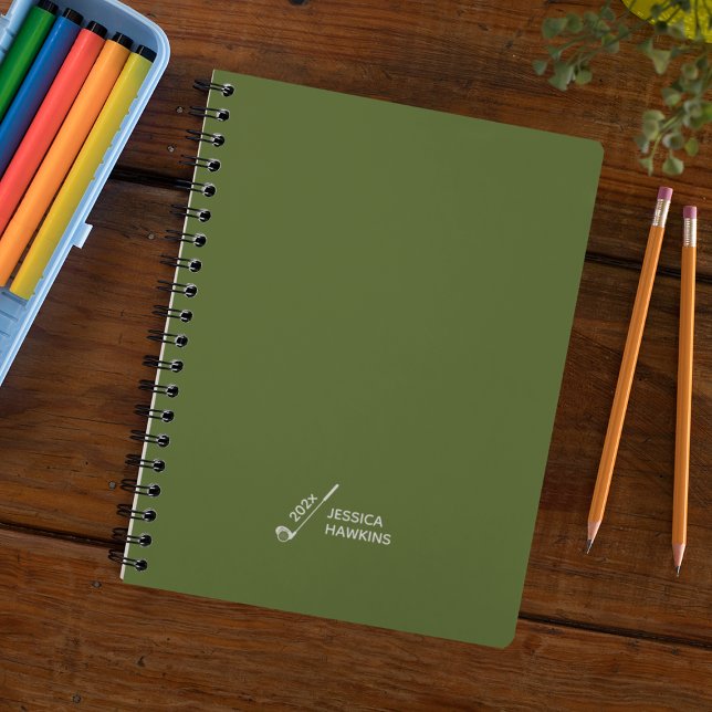 Olive Green Golf Club Personal Weekly Planner (Creator Uploaded)