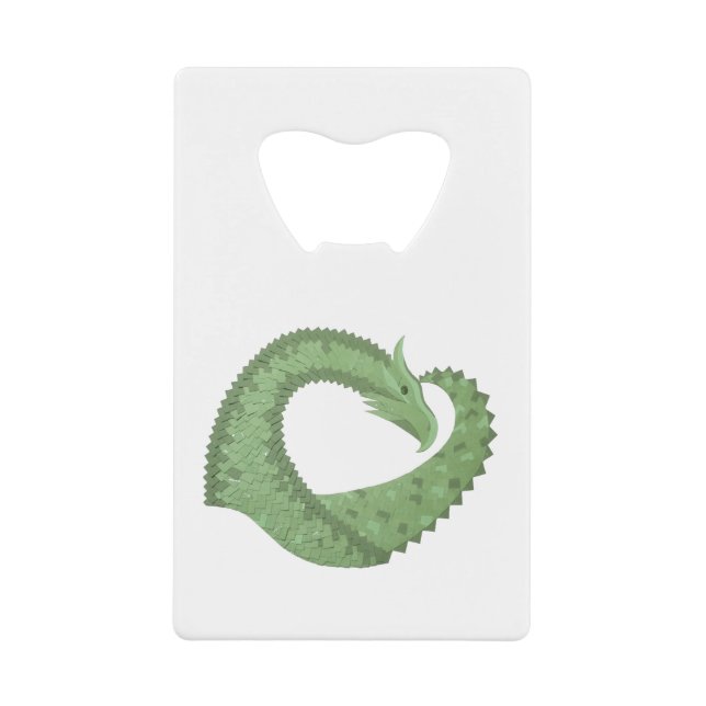 Olive green heart dragon on white (Front)