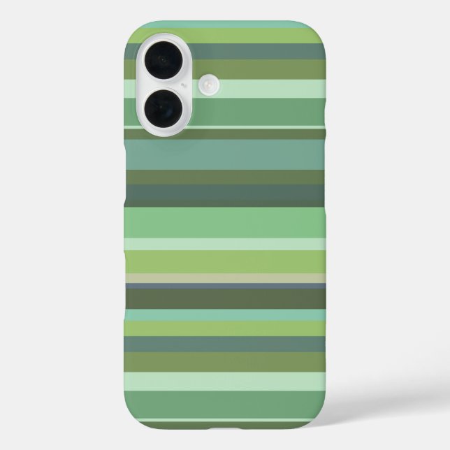 Olive green horizontal stripes Case-Mate iPhone case (Back)