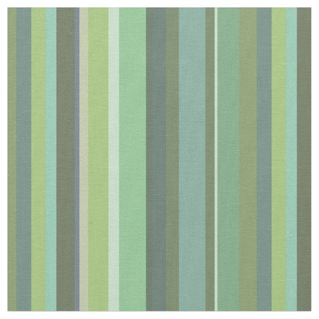 Olive green horizontal stripes fabric (Close Up)