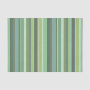 Olive green horizontal stripes tissue paper
