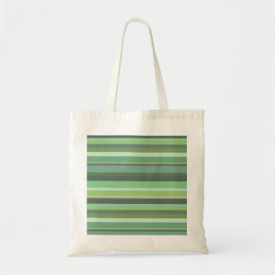 Olive green horizontal stripes tote bag
