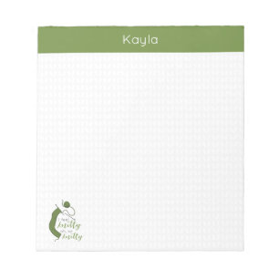 Olive Green I Feel Knitty, Oh So Knitty Notepad