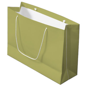 Olive Green Large Gift Bag – Single Colour Design