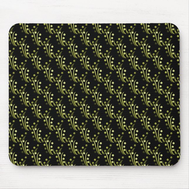 Olive Green Luxurious Glam Mousepad (Front)