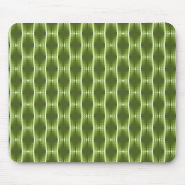 Olive Green Metallic Ribbons Mousepad (Front)