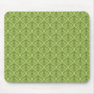 Olive Green Metro Retro Mousepad