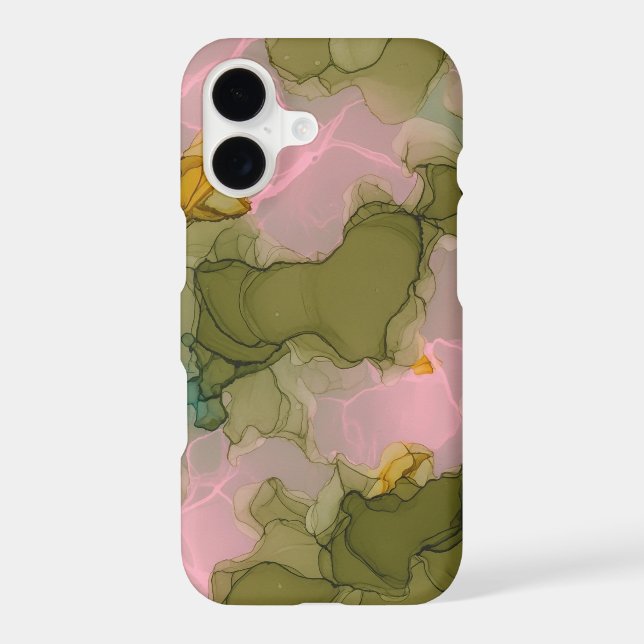 olive green mixture of colors with pink (Back)