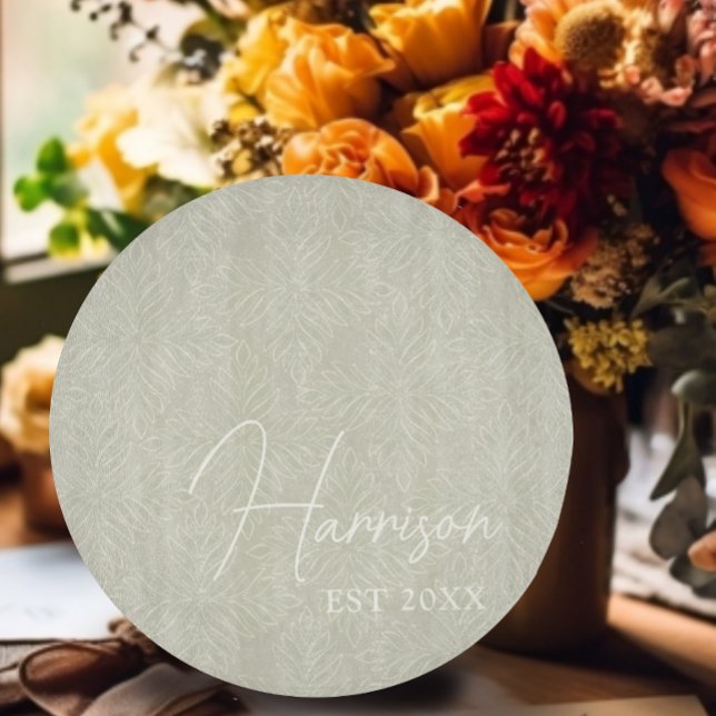 Olive Green Modern Minimalist Custom Cutting Board (Creator Uploaded)