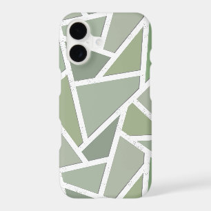 Olive green mosaic pattern