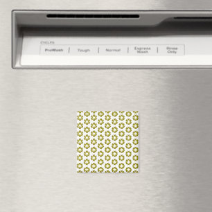 Olive Green Pattern Magnet