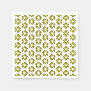 Olive Green Pattern Napkin