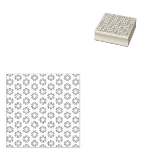 Olive Green Pattern Rubber Stamp