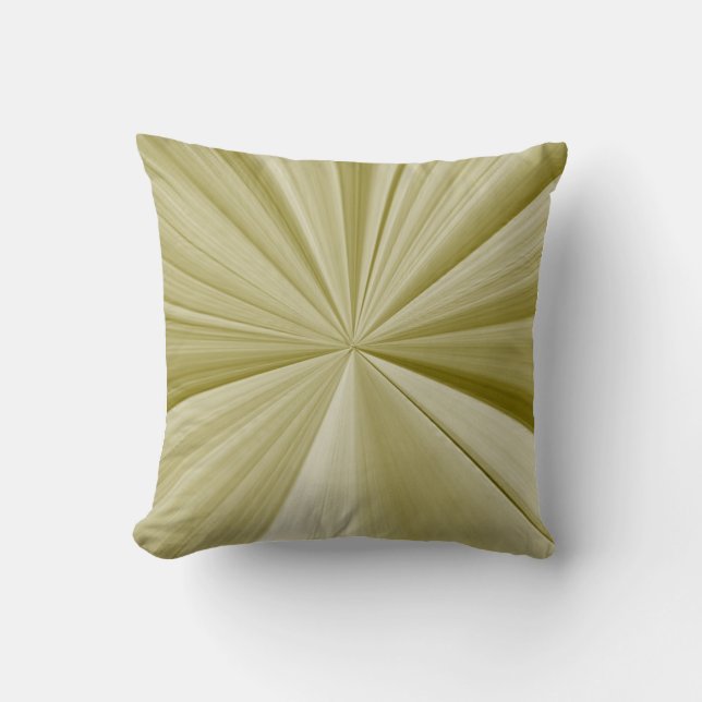 Olive Green Pinch Knot Pillow (Front)