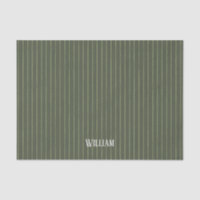 Olive green pinstripes