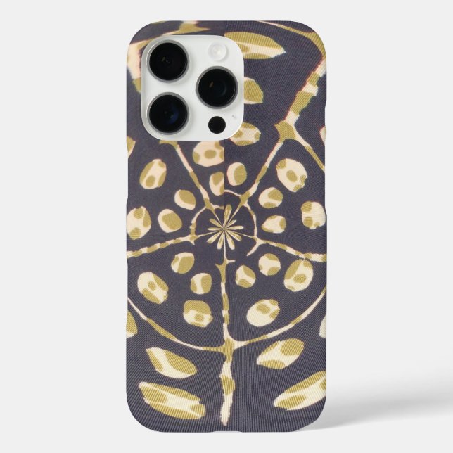 Olive Green Polka Dot Radial Pattern Art Print Case-Mate iPhone Case (Back)