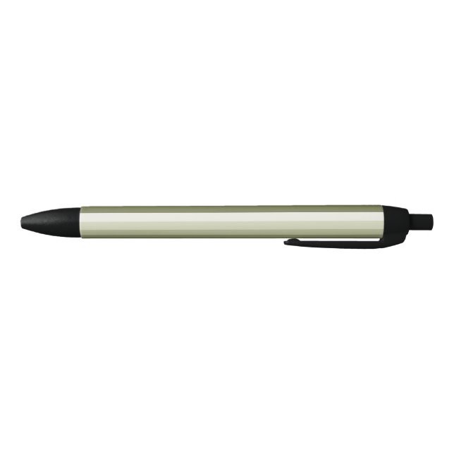 Olive green shadow stripes black ink pen (Bottom)