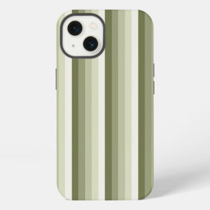Olive green shadow stripes Case-Mate iPhone case