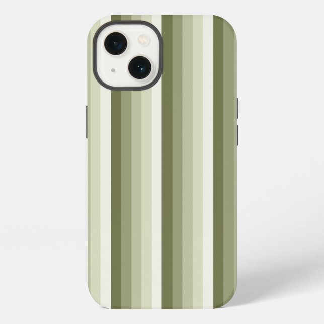 Olive green shadow stripes Case-Mate iPhone case (Back)