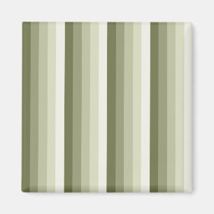 Olive green shadow stripes magnet