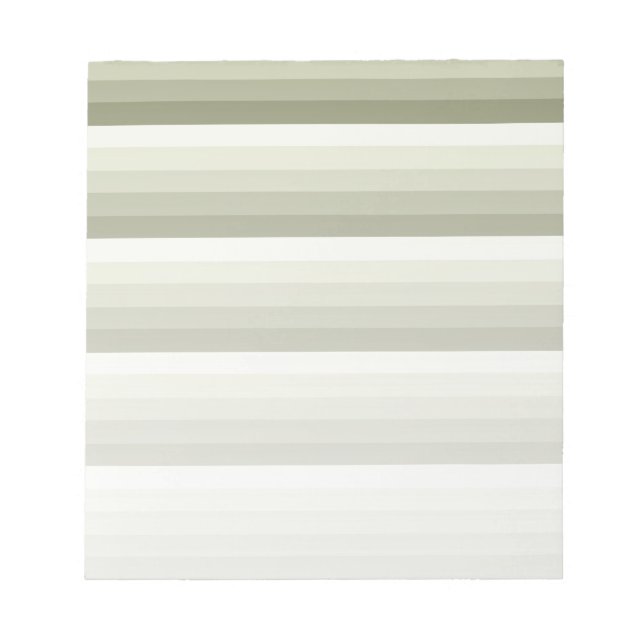 Olive green shadow stripes notepad (Front)