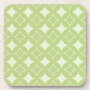Olive green shippo pattern coaster
