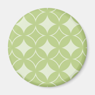 Olive green shippo pattern magnet
