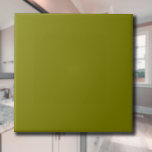 Olive Green Solid Colour | Classic | Elegant Ceramic Tile<br><div class="desc">Olive Green Solid Colour | Classic | Elegant | Trendy | Stylish | Gift</div>