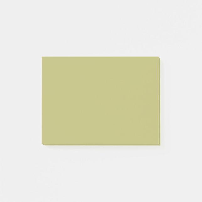 Olive Green Solid Colour Post-it Notes (Front)