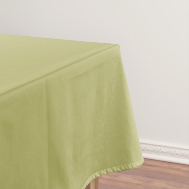 Olive Green Solid Colour Tablecloth (In Situ)