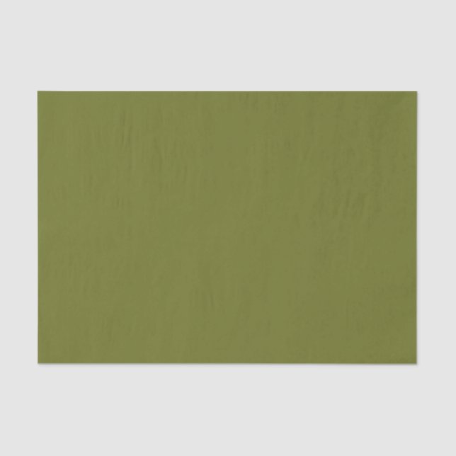 Olive Green Solid Colour Tissue Paper (Front)
