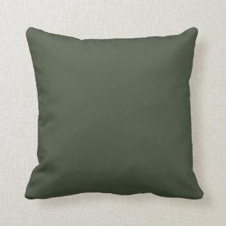 Olive Green Solid-Coloured Cushion