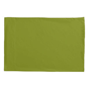 Olive Green solid plain Pillowcase